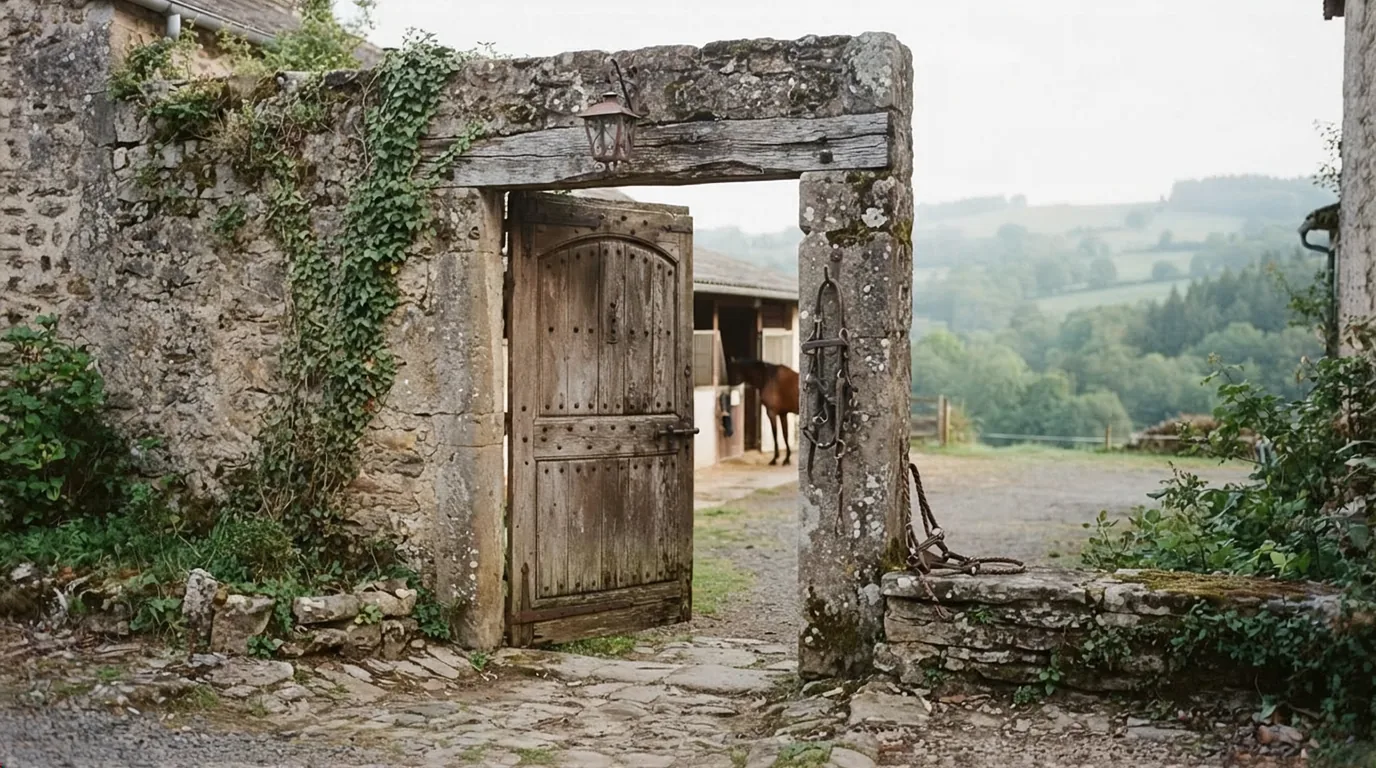 Entrée du Ferme équestre du Naudonnet, centre équestre à Bourdeilles